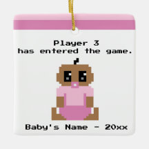 Funny Baby Eerste kerstvideo Game Ornament