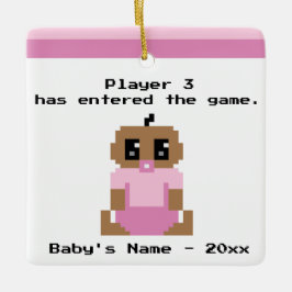 Funny Baby Eerste kerstvideo Game Ornament