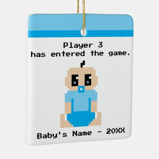 Funny Baby Eerste kerstvideo Game Ornament (Rechts)