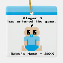Funny Baby Eerste kerstvideo Game Ornament
