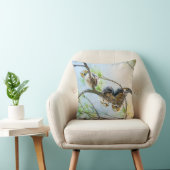 Funny Baby Eigendom van een Limb met Gele Oyes Fin Kussen (Stoel)