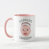 Funny Baby Face Grandpa Birthday Mug Mok (Links)