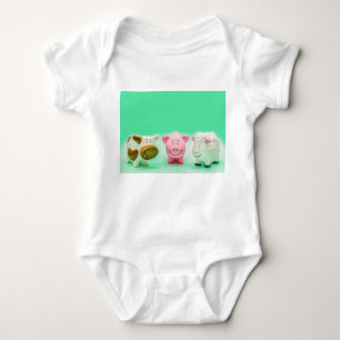 Funny Baby Farm Animals Cow Pig Sheep T-Shirt