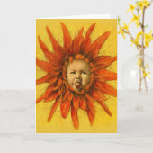 Funny Baby Flower Greetings Card Kaart (Gele Bloem)