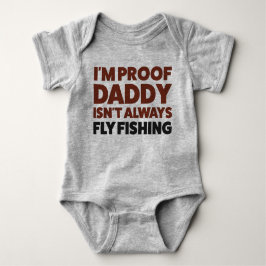 Funny Baby Fly Fishing Jersey Bodysuit Shirt