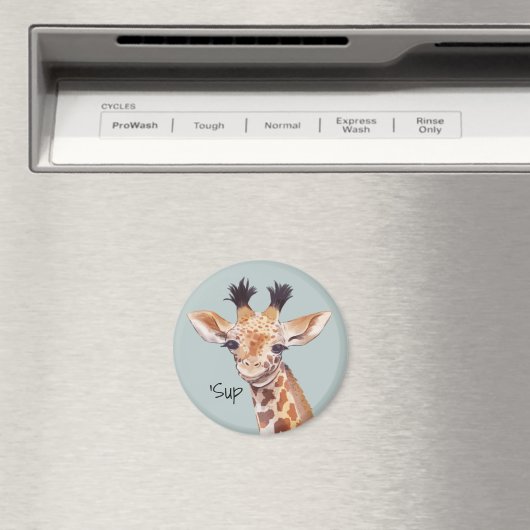 Funny Baby Giraffe gepersonaliseerd Magneet (Insitu (Vaatwasser))