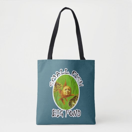 Funny Baby Goldfish Over Print Canvas tas (Voorkant)
