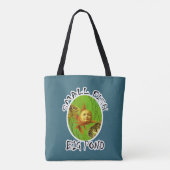 Funny Baby Goldfish Over Print Canvas tas (Achterkant)