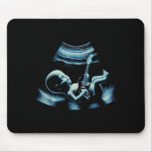 Funny Baby Guitar Player Rock Music Pregnancy Anno Muismat (Voorkant)