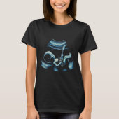 Funny Baby Guitar Player Rock Music Pregnancy Anno T-shirt (Voorkant)