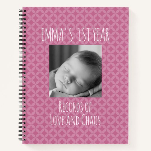 Funny Baby Journal met Shippoumon patroon Notitieboek (Voorkant)