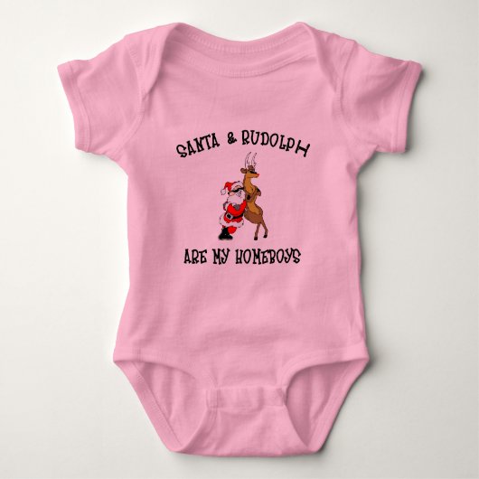 Funny Baby Kerstmis Romper (Voorkant)