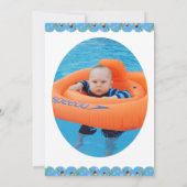 Funny Baby Panda die de hele gelukkige 1 verjaarda Kaart (Achterkant)