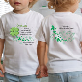 Funny Baby Quote Green Clover St Patricks Romper