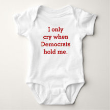 Funny Baby Republikein of Conservative Shirt, ik m