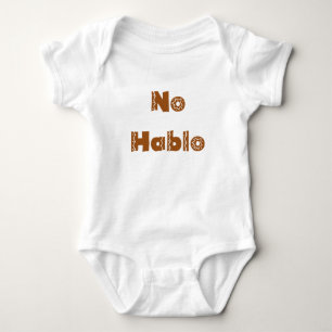 Funny Baby Romper Spain No Hablo