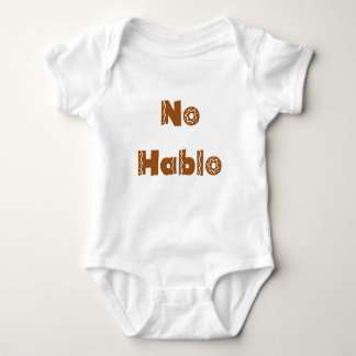 Funny Baby Romper Spain No Hablo