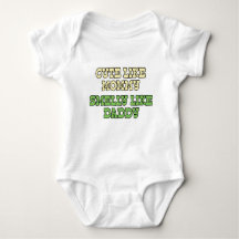 Funny Baby Shirt: Net zoals mama, een smakelijke v