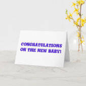 Funny Baby shower Kaart - Gefeliciteerd + Mailman (Gele Bloem)