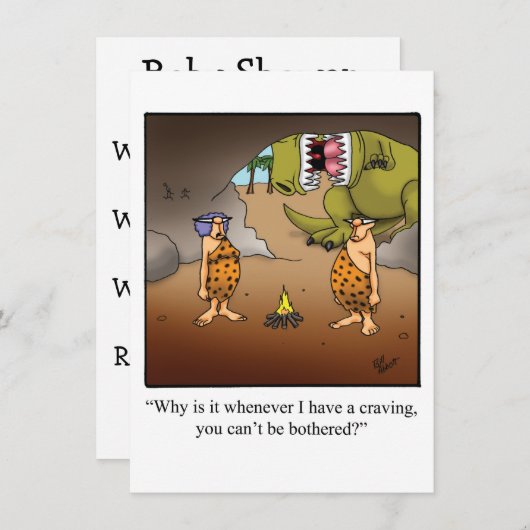 Funny Baby shower Uitnodiging (Voorkant / Achterkant)