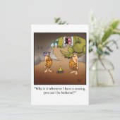 Funny Baby shower Uitnodiging (Staand voorkant)