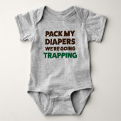 Funny Baby Trapping Jersey Bodysuit Shirt (Voorkant)