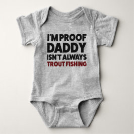 Funny Baby Trout Vist Jersey Bodysuit Shirt