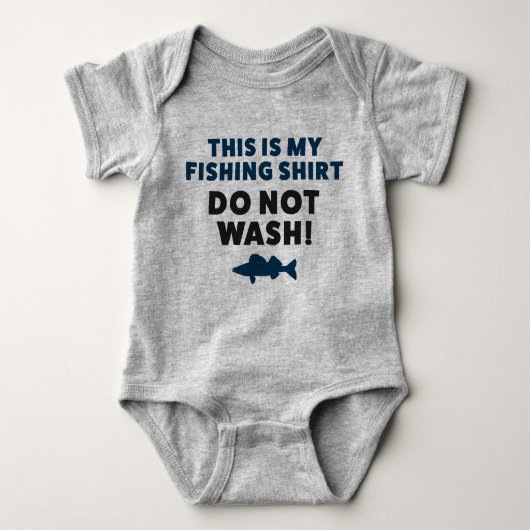 Funny Baby Vist Jersey Bodysuit Shirt (Voorkant)