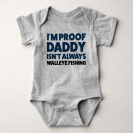Funny Baby Walleye Vist Jersey Bodysuit Shirt
