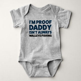 Funny Baby Walleye Vist Jersey Bodysuit Shirt