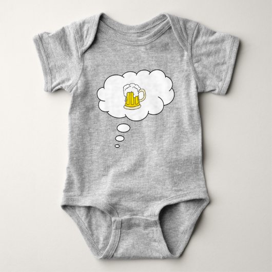 Funny Baby's eerste bierdroom Romper (Voorkant)