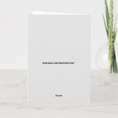 FUNNY BACHELOR BACHELORETTE CONGRATULALALATIONS KA KAART (Achterkant)