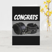 FUNNY BACHELOR BACHELORETTE CONGRATULALALATIONS KA KAART (Gele Bloem)