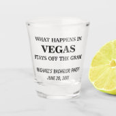 Funny Bachelor Party Creëer je eigen Shot Glas (Voorkant)