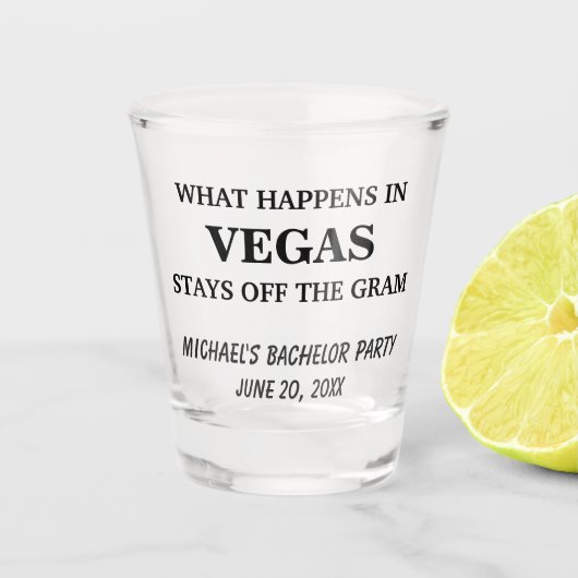 Funny Bachelor Party Creëer je eigen Shot Glas (Voorkant)