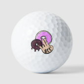 Funny Bachelor Party Donut Hand Tattoo Monogram Golfballen (Voorkant)