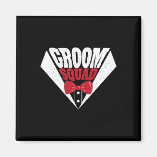 Funny Bachelor Party Groom Squad Stag Wedding Part Magneet