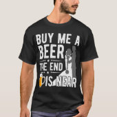 Funny Bachelor Party Groom Wedding Beer T-shirt (Voorkant)