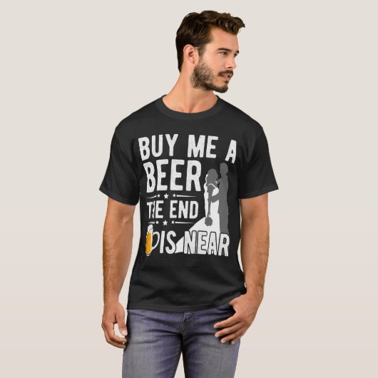 Funny Bachelor Party Groom Wedding Beer T-shirt (Voorkant volledig)