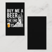 Funny Bachelor Party Groom Wedding Beer Visitekaartje (Voorkant / Achterkant)