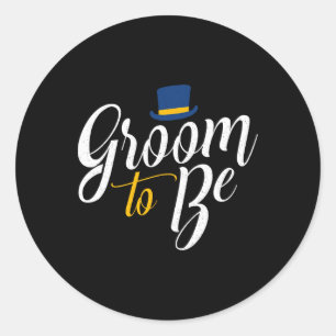 Funny Bachelor Party Group to be Stag Weddenschap Ronde Sticker