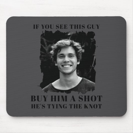 Funny Bachelor Party Mens  Muismat (Voorkant)