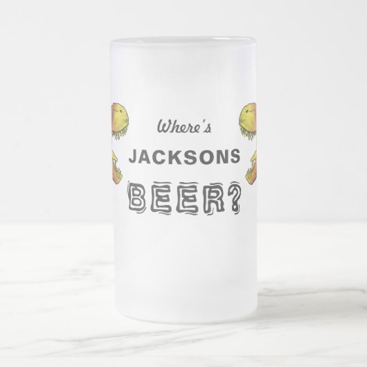 Funny bachelor party quote T-Rex gepersonaliseerd Matglas Bierpul (Center)