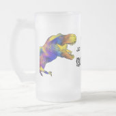 Funny bachelor party quote T-Rex gepersonaliseerd Matglas Bierpul (Links)