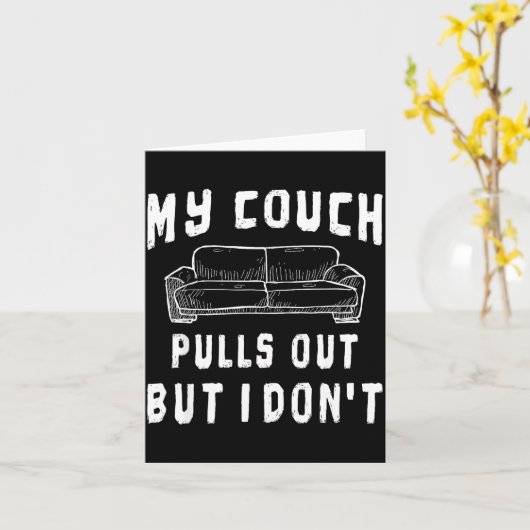 Funny Bachelor Party S Pull Out Mens Humor Sarcast Kaart (Gele Bloem)