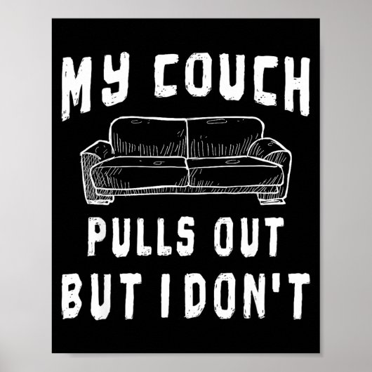 Funny Bachelor Party S Pull Out Mens Humor Sarcast Poster (Voorkant)