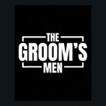 Funny Bachelor Party The Grooms Mannen Stal Weddin Poster<br><div class="desc">Grappig vrijgezellenfeest de bruidegoms Mannen hert bruiloftsfeest gag</div>