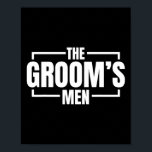 Funny Bachelor Party The Grooms Mannen Stal Weddin Poster<br><div class="desc">Grappig vrijgezellenfeest de bruidegoms Mannen hert bruiloftsfeest gag</div>