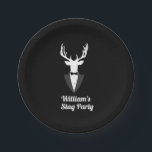 Funny Bachelor Stag Party Custom Papieren Bordje<br><div class="desc">Funny Bachelor Stag Party Custom</div>