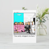 Funny Bacheloratte Party Kaart (Staand voorkant)